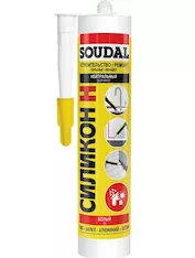 Нейтральный силикон SOUDAL белый 15*280 мл 105884