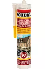 Кислотный универсальный силикон SOUDAL белый 15*280 мл 105907