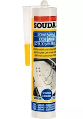 Нейтральный санитарный силикон SOUDAL бесцветный 15*300 мл 118311