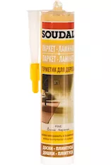 Паркетный акриловый герметик под сосну SOUDAL 15*280 мл 119645