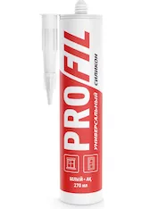 Кислотный силикон SOUDAL Profil универсальный белый 15*270 мл 122980