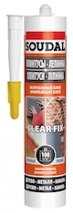 Монтажный клей SOUDAL CLEAR FIX (прозрачный) 12*280 гр 146446