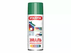 Краска-эмаль аэроз. универсальная зеленый STARFIX 520мл (6029)