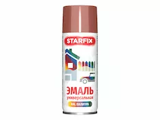 Краска-эмаль аэроз. универсальная медный металлик STARFIX 520мл (8029)