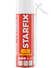 Пена монтажная бытовая всесезонная STARFIX Straw Foam (500мл)