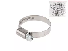 Хомут червячный 25-40 мм, нерж.сталь (W2) (50 шт в пакете) STARFIX