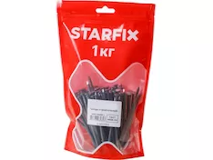 Гвозди строительные 4.0х120 мм ГОСТ 4028-63 (1 кг в дой-паке) STARFIX
