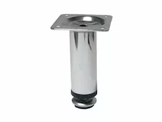 Опора мебельная круглая d30х100 мм, хром STARFIX