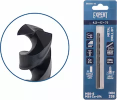Сверло по металлу ц/х 4.2х43х75 мм HSS-Co Black EXPERT STARTUL