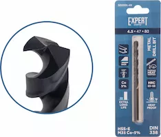 Сверло по металлу ц/х 4.5х47х80 мм HSS-Co Black EXPERT STARTUL