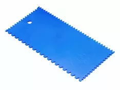 Шпатель пластмассовый зубчатый 101x202мм STARTUL MASTER (ST1141)