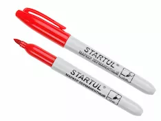 Маркер промышл. перманентный фетровый красный STARTUL PROFI (ST4350-03)