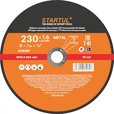 Круг отрезной 230х1.6x22.2 мм для металла STARTUL STANDART