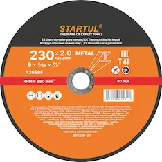 Круг отрезной 230х2.0x22.2 мм для металла STARTUL STANDART
