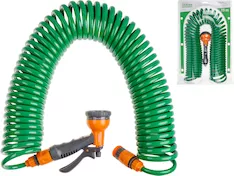 Шланг витой 15м + поливочный набор STARTUL GARDEN (ST6012-09)