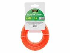 Леска ф 2.4 мм х 15 м шестигр. сеч. STARTUL GARDEN