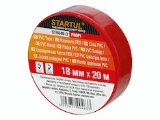 Изолента ПВХ 18ммх20м красная STARTUL PROFI (ST9046-3)