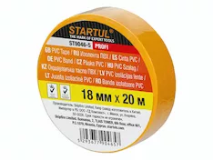 Изолента ПВХ 18ммх20м желтая STARTUL PROFI (ST9046-5)