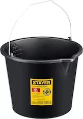 STAYER STRONG, 12 л, строительное пластиковое ведро (06083-12)