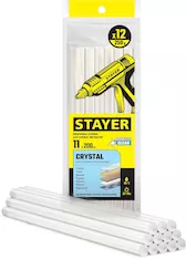 Универсальные клеевые стержни STAYER Cristal Professional 0682-12