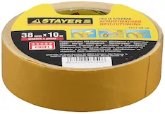 Двухсторонняя клейкая лента STAYER 1217-38-10