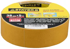 Двухсторонняя клейкая лента STAYER 1221-38-05