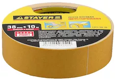 Двухсторонняя клейкая лента STAYER 1221-38-10