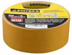 Двухсторонняя клейкая лента STAYER 1221-50-05