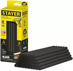 Клеевые стержни STAYER Black Professional 2-06821-D-S40