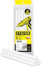 Клеевые стержни STAYER White Professional 2-06821-W-S06