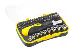Реверсивная отвертка с насадками STAYER Compact 25084-H46