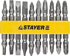 Набор двусторонних бит STAYER 2605-H10