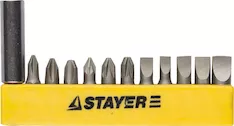 Набор бит с адаптером STAYER 2609-H12