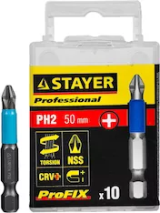 Набор бит STAYER ProFix Professional 26203-2-50-10