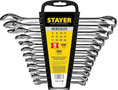 Набор комбинированных ключей STAYER HERCULES Professional 27085-H12