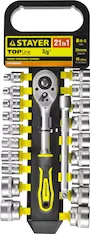 Набор торцовых головок STAYER RSS 21M 27752-H21