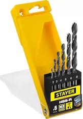 Набор сверл STAYER HSS-R Professional 29602-H6