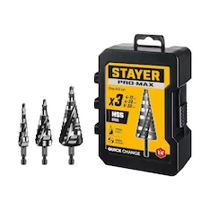 Набор сверл ступенчатых STAYER Pro-Max 29661-4-30-H3