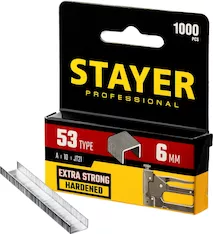 Скобы для степлера STAYER Professional 3159-06