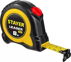 Рулетка с автостопом STAYER Leader Professional 3402-08-25