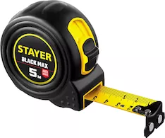 Рулетка с 2-я фиксаторами STAYER BlackMax Professional 3410-05-25_z02