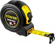 Рулетка с 2-я фиксаторами STAYER BlackMax Professional 3410-08_z02