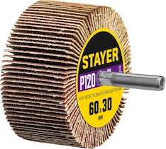Круг шлифовальный лепестковый STAYER 36608-120