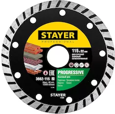 Алмазный диск STAYER Progressive Professional 3662-115_z02
