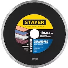 Алмазный диск STAYER Сeramo-25 Professional 3665-180_z02