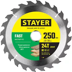 Пильный диск STAYER Fast 3680-250-32-24