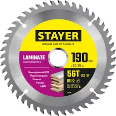 Пильный диск STAYER Laminate 3684-190-30-56