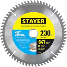 Пильный диск STAYER Multi Material 3685-230-32-64