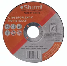 Отрезной диск Sturm! 9020-07-115x10