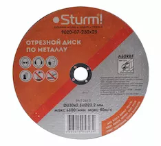 Отрезной диск Sturm! 9020-07-230x25